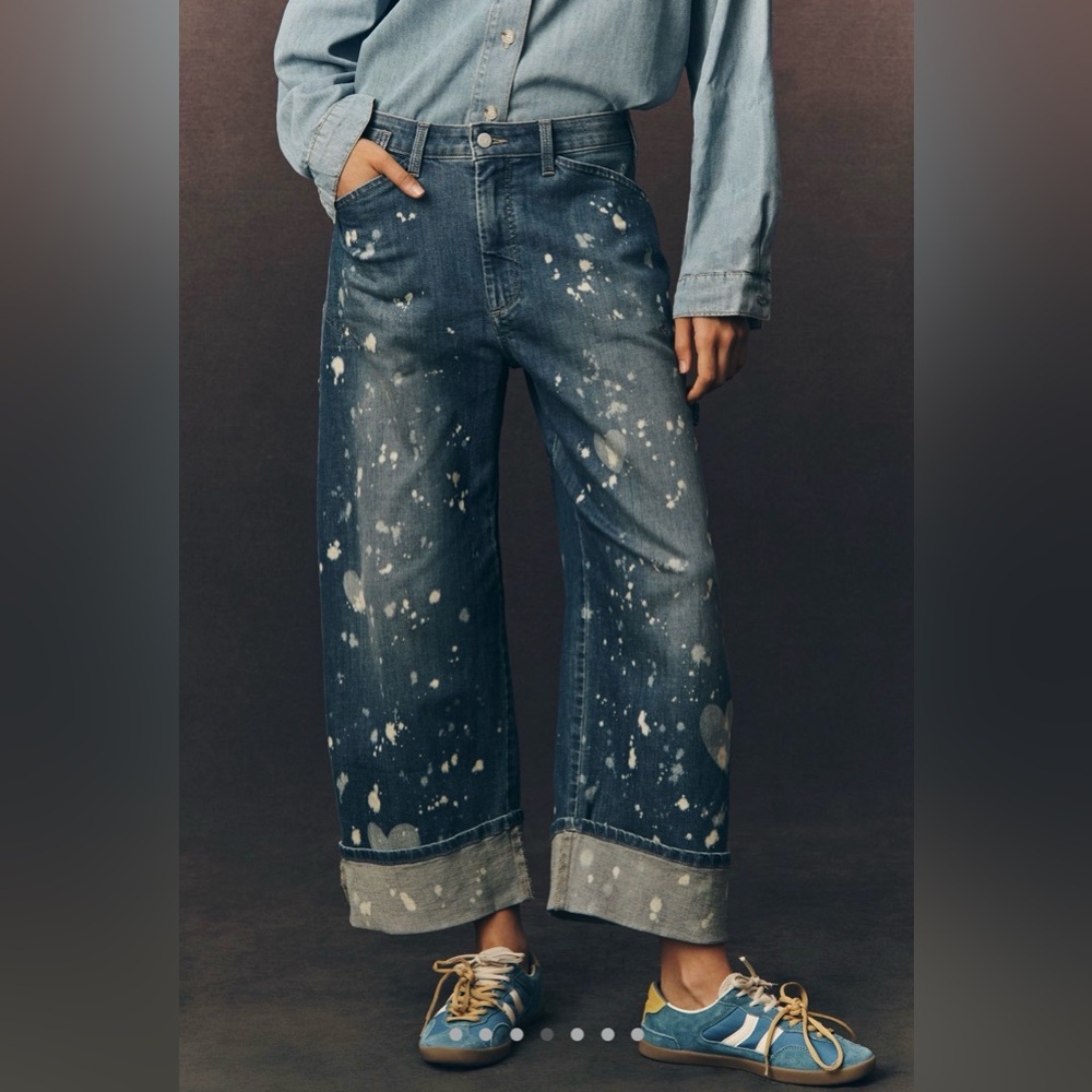 Anthropologie The Kayden Barrel Carpenter Jeans by Pilcro, Various Sizes NWT - Picture 3 of 6